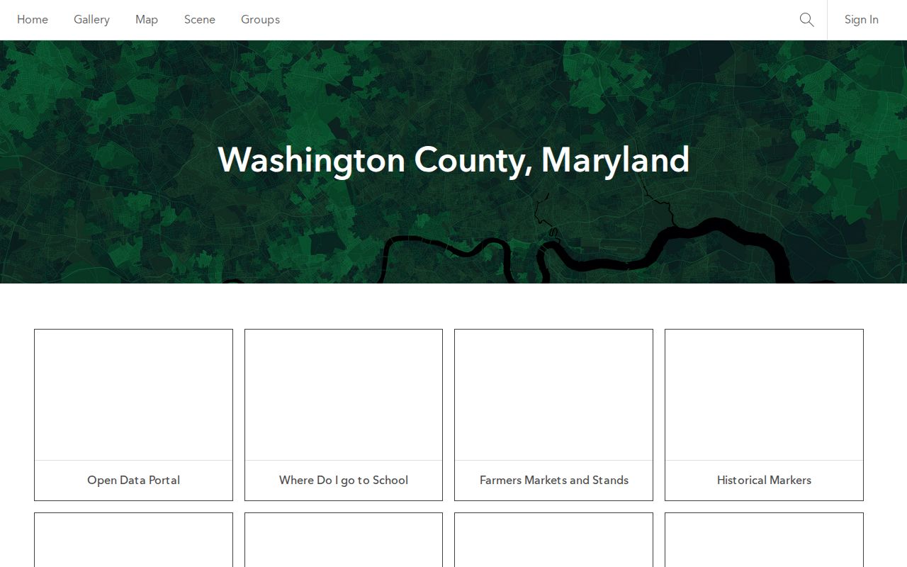 Hagerstown people directories Washington County parcel mapping